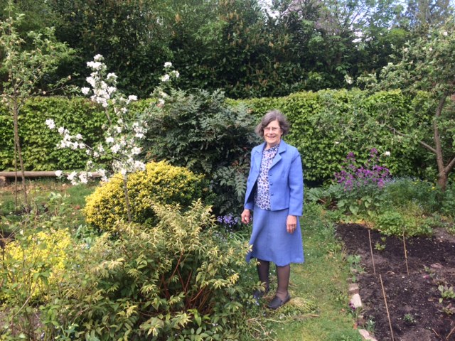 Plaatje bij verhaal: Clara Sloet van Oldruitenborgh in haar tuin te Hattem.jpg