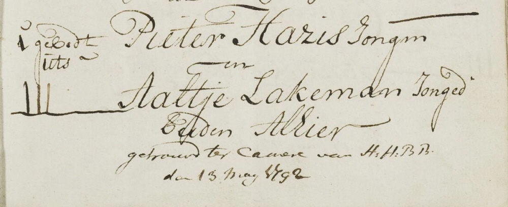 1792 trouw Pieter Hazis Alkmaar.jpg