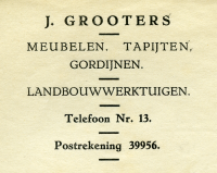 Bekijk detail van "GH08069: Het Briefhoofd van J. Grooters uit Hardenberg."