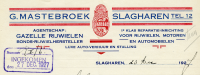 Bekijk detail van "GH07998: Het Briefhoofd van G. Mastebroek uit Slagharen."