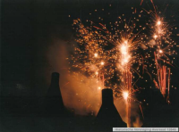 Bekijk detail van "Vuurwerk boven kalkovens"