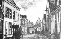 Bekijk detail van "De voormalige Zuiderpoort aan de Grotestraat."
