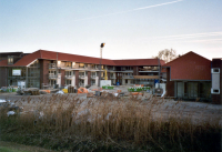 Bekijk detail van "Nieuwbouw van verzorgingshuis Huize Franciscus: de binnenplaats."