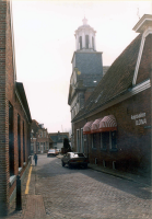 Bekijk detail van "De Ganzenmarkt met de Nederlands Hervormde kerk."