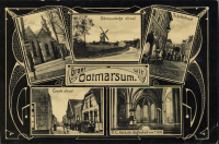 Bekijk detail van "Verzamelansichtkaart met karakteristieke plekjes van Ootmarsum begin 20e eeuw."