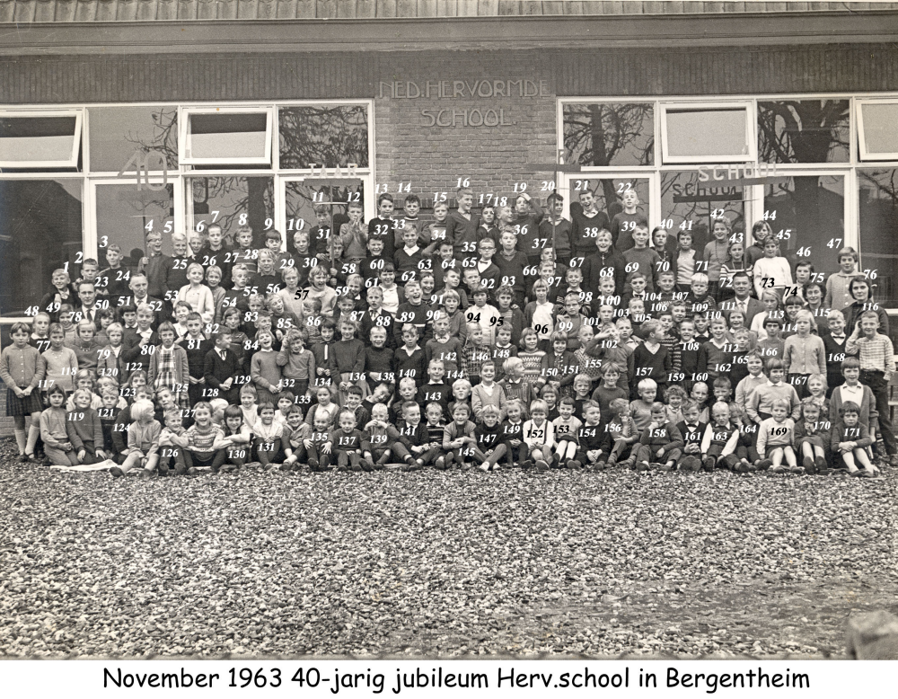Bekijk detail van "HV04376B: Leerlingen van de Herv. School in Bergentheim."