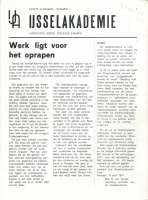 Bekijk detail van "Huisorgaan IJsselacademie, 1977-1"