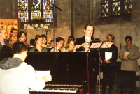 Bekijk detail van "Velen bezochten de muzikale uitvoering ter gelegenheid van het afscheid van pastor Johan Mulder."