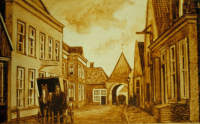 Bekijk detail van "De voormalige Zuiderpoort aan de Grotestraat."