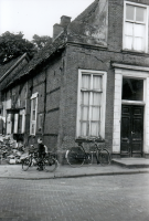 Bekijk detail van "Het Drostenhuis tijdens de restauratie."