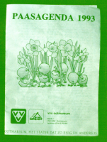 Bekijk detail van "Programmablad van de Paasgebruiken."