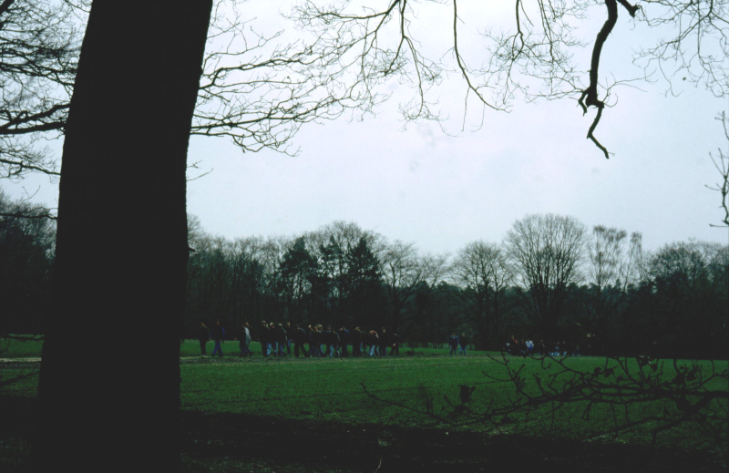 Bekijk detail van "De paasstoet op weg om Paashout te halen."