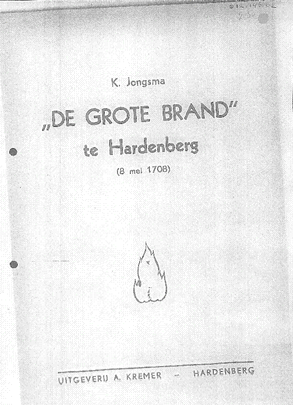 Bekijk detail van "De grote brand te Hardenberg"