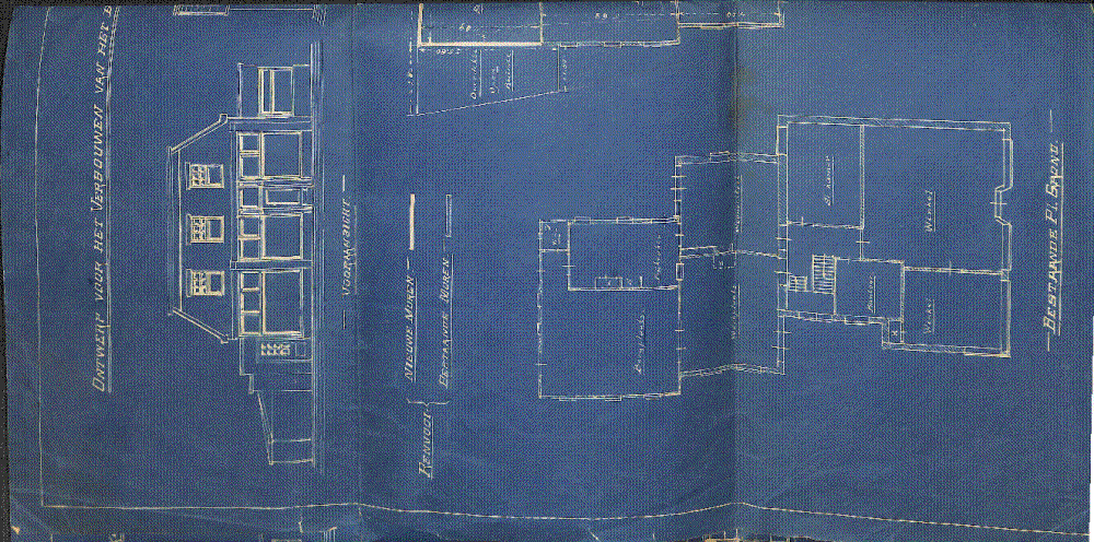 Bekijk detail van "Ontwerp verbouwing woon/winkel  van A. Breukelman te Hardenberg"