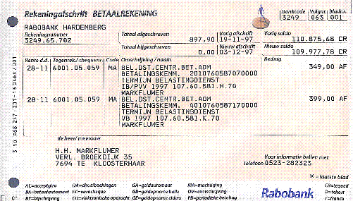 Bekijk detail van "Spaarbankboekje Marfluwer"