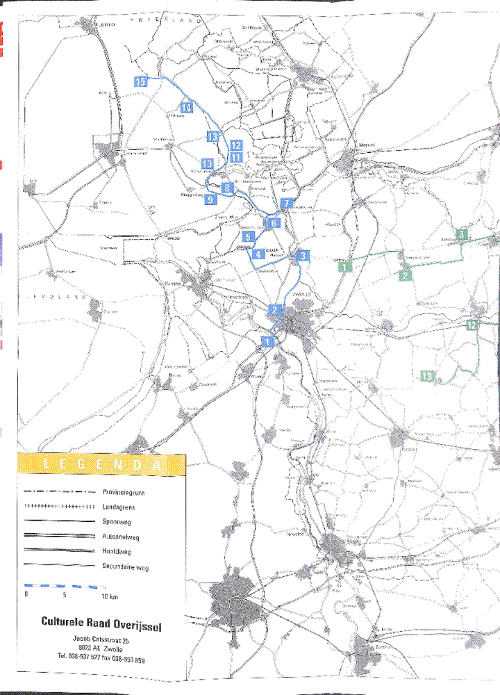 Bekijk detail van "Routekaart monumenten van bedrijf en techniek in Overijssel"