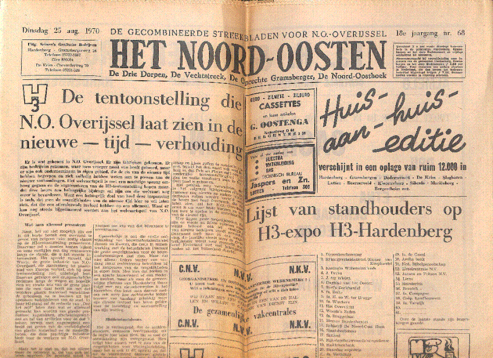 Bekijk detail van "Krant: Manifestatie H3 Hardenberg"