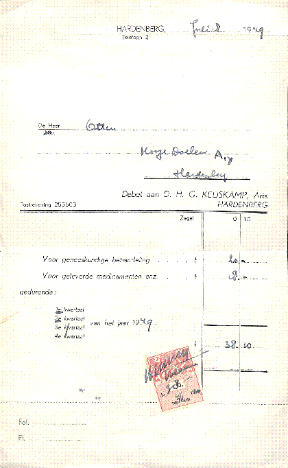 Bekijk detail van "Nota's van artsen in Hardenberg"