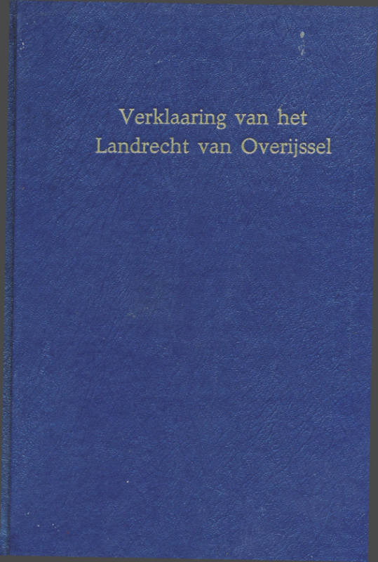 Bekijk detail van "Verklaaring van het <span class="highlight">Landrecht</span> van Overijssel"