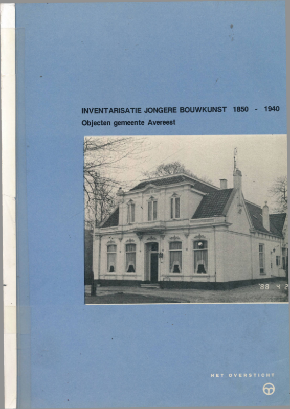 Bekijk detail van "Inventarisatie jongere bouwkunst 1850 - 1940. Objecten gemeente Avereest"