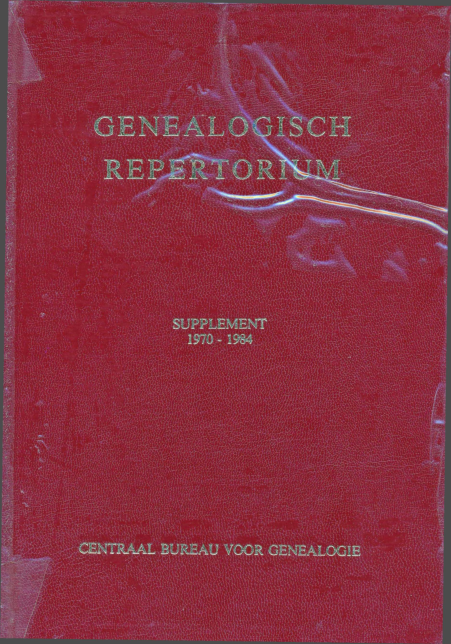 Bekijk detail van "Genealogisch Repetorium supplement 1970-1984"