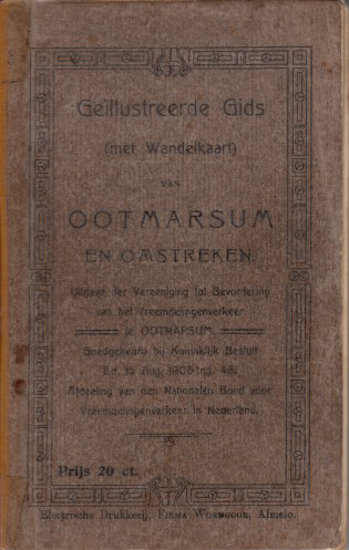 Bekijk detail van "Eerste geillustreerde gids van Ootmarsum en Omstreken met wandelkaart 1909."