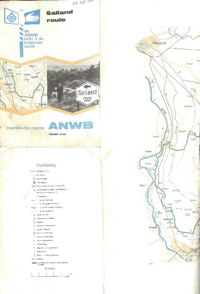 Bekijk detail van "Salland route A.N.W.B."