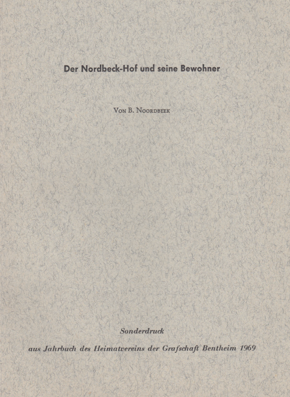 Bekijk detail van "Der Nordbeck-Hof und seine Bewohner."