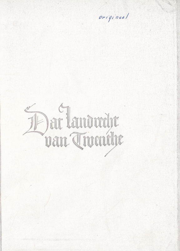 Bekijk detail van "Dat <span class="highlight">Landrecht</span> van Twenthe."