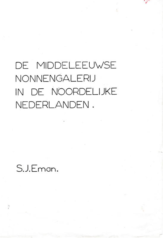 Bekijk detail van "De middeleeuwse nonnengalerij in de noordelijke Nederlanden."