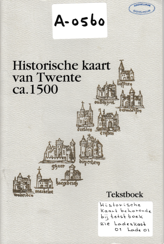 Bekijk detail van "Historische kaart van Twente ca. 1500 Tekstboek"