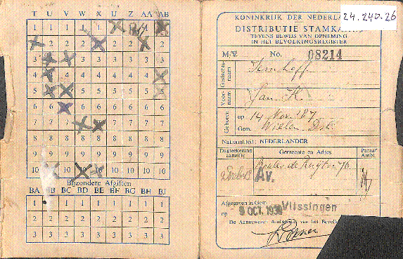 Bekijk detail van "Pas voor grensverkeer Aaltje Iemhoff-Hadders 
en <span class="highlight">distributiekaart</span> Jan Iemhoff"