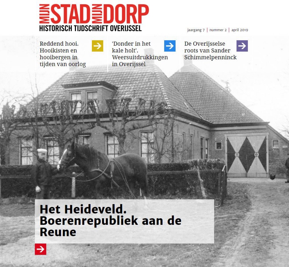 Bekijk detail van "MijnStadMijnDorp Historisch Tijdschrift Overijssel april 2019 is uit"