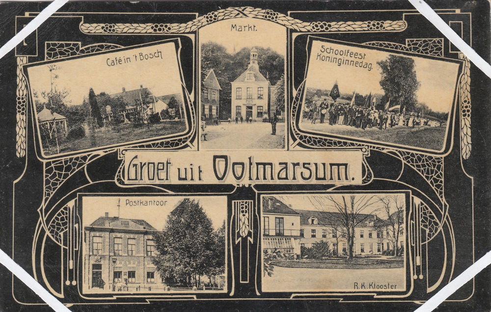 Bekijk detail van "Verzamelansichtkaart "Groet uit Ootmarsum"."