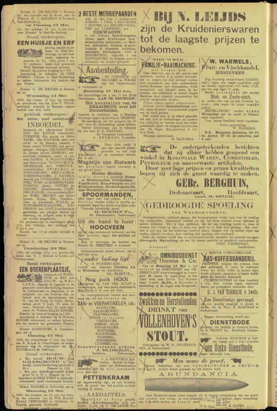 Bekijk detail van "Dedemsvaartsche Courant 10/5/1890 pagina 2 van 4<br xmlns:atlantis="urn:atlantis" />"