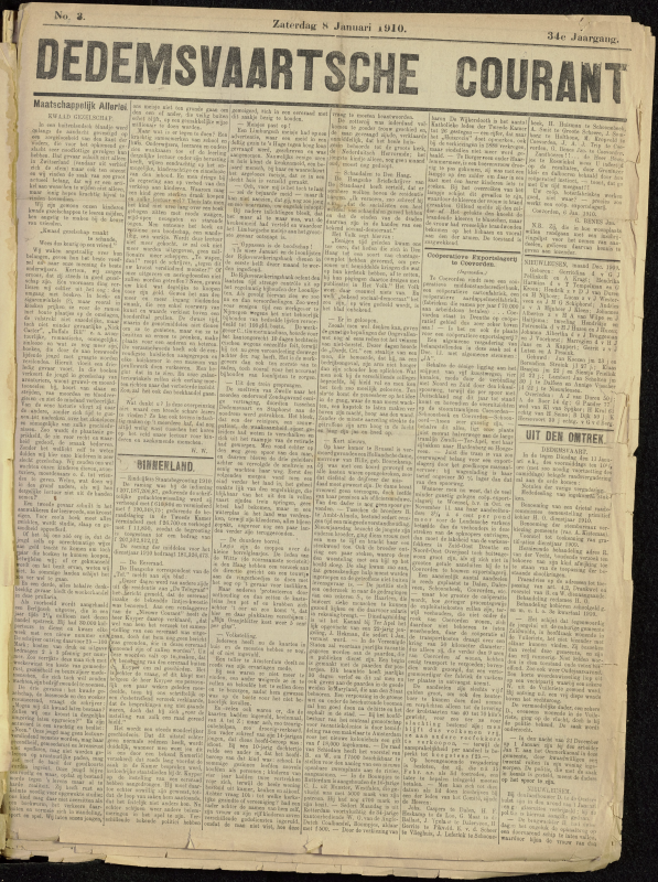 Bekijk detail van "Dedemsvaartsche Courant 8/1/1910 pagina 1 van 4<br xmlns:atlantis="urn:atlantis" />"