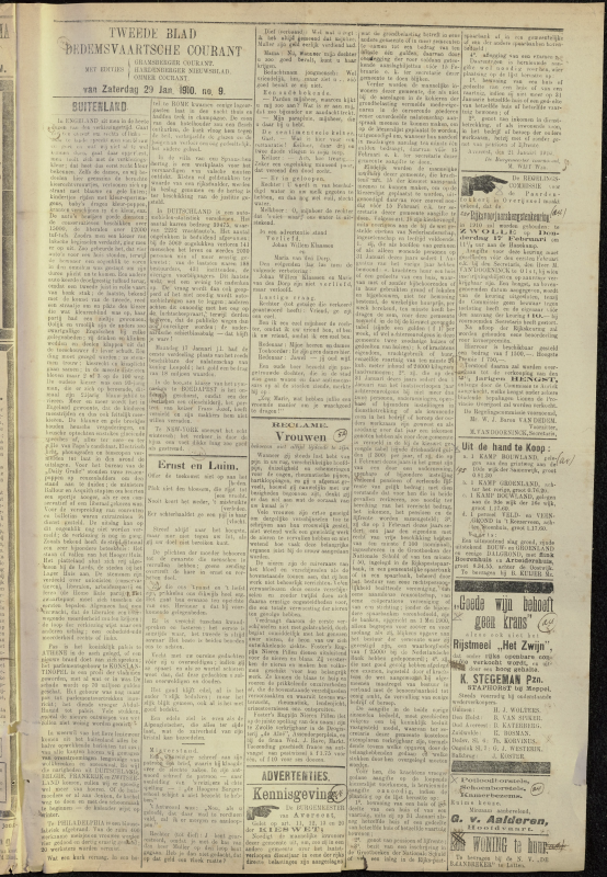 Bekijk detail van "Dedemsvaartsche Courant 29/1/1910 pagina 5 van 6<br xmlns:atlantis="urn:atlantis" />"