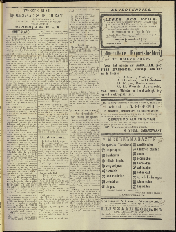 Bekijk detail van "Dedemsvaartsche Courant 14/5/1910 pagina 5 van 6<br xmlns:atlantis="urn:atlantis" />"