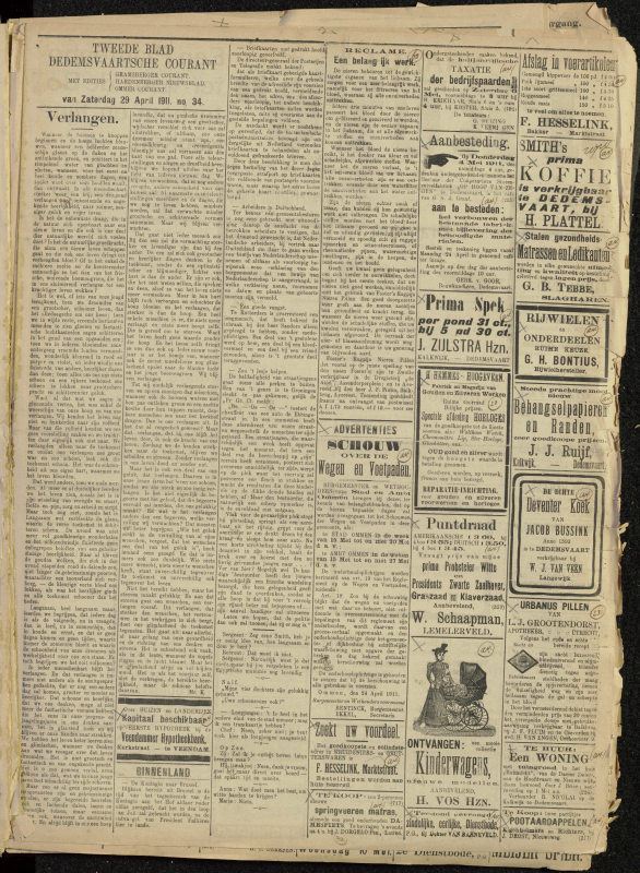 Bekijk detail van "Dedemsvaartsche Courant 29/4/1911 pagina 5 van 6<br xmlns:atlantis="urn:atlantis" />"