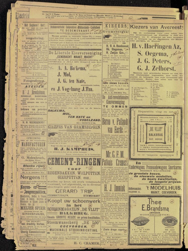 Bekijk detail van "Dedemsvaartsche Courant 1/7/1911 pagina 6 van 8<br xmlns:atlantis="urn:atlantis" />"