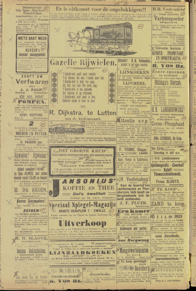 Bekijk detail van "Dedemsvaartsche Courant 1/7/1911 pagina 8 van 8<br xmlns:atlantis="urn:atlantis" />"