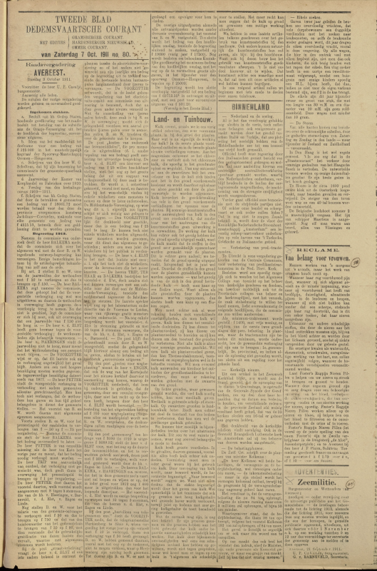 Bekijk detail van "Dedemsvaartsche Courant 4/10/1911 pagina 5 van 6<br xmlns:atlantis="urn:atlantis" />"