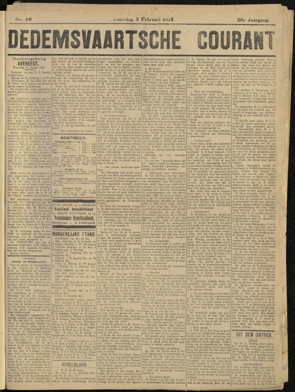 Bekijk detail van "Dedemsvaartsche Courant 3/2/1912 pagina <span class="highlight">1</span> van 4<br xmlns:atlantis="urn:atlantis" />"