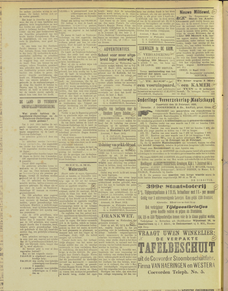 Bekijk detail van "Dedemsvaartsche Courant 23/3/1912 pagina 6 van 8<br xmlns:atlantis="urn:atlantis" />"