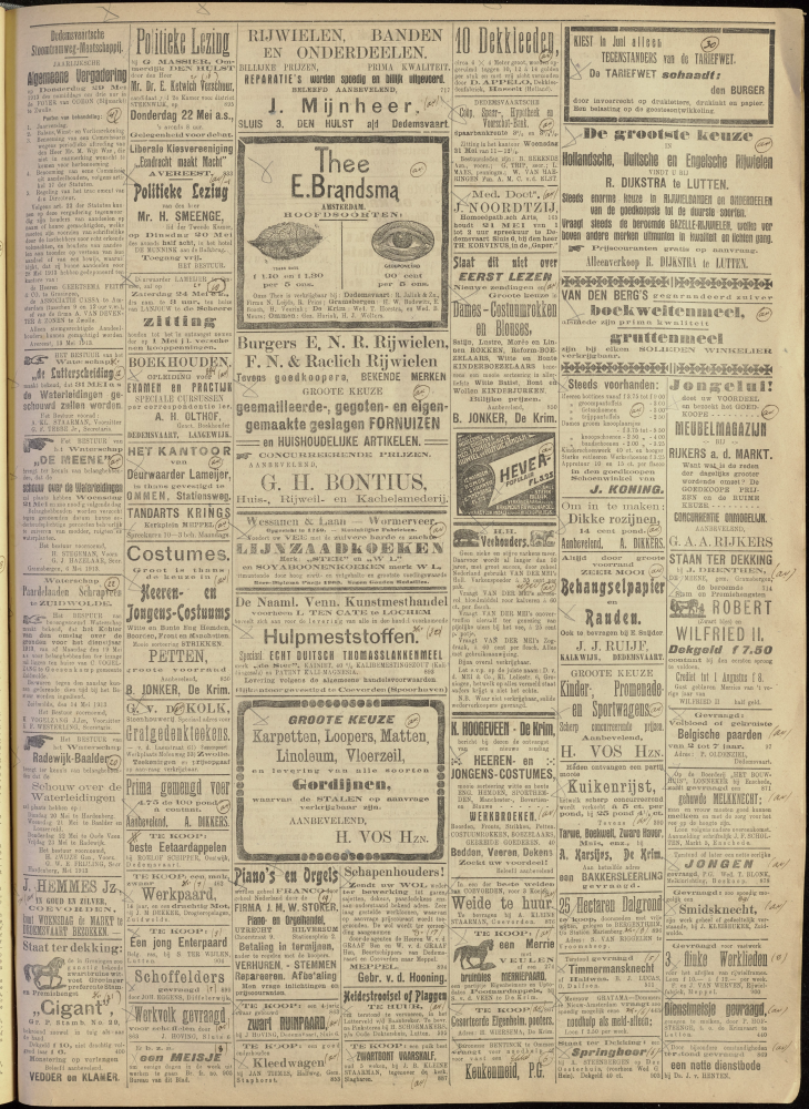 Bekijk detail van "Dedemsvaartsche Courant 17/5/1913 pagina 3 van 4<br xmlns:atlantis="urn:atlantis" />"
