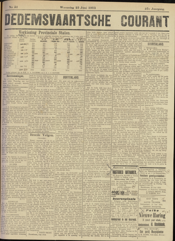 Bekijk detail van "Dedemsvaartsche Courant 25/6/1913 pagina 1 van 4<br xmlns:atlantis="urn:atlantis" />"