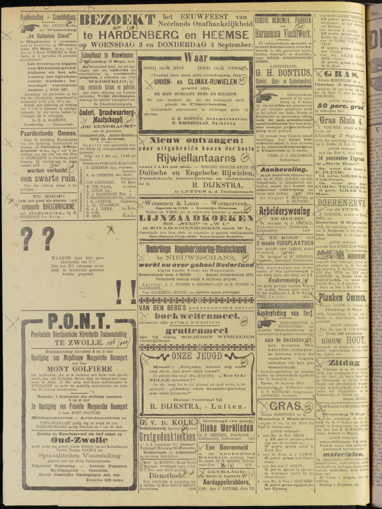 Bekijk detail van "Dedemsvaartsche Courant 30/8/1913 pagina 4 van 4<br xmlns:atlantis="urn:atlantis" />"