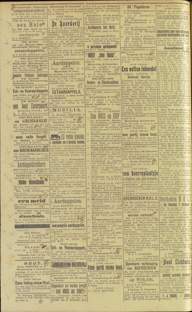 Bekijk detail van "Dedemsvaartsche Courant 1/10/1913 pagina 4 van 4<br xmlns:atlantis="urn:atlantis" />"