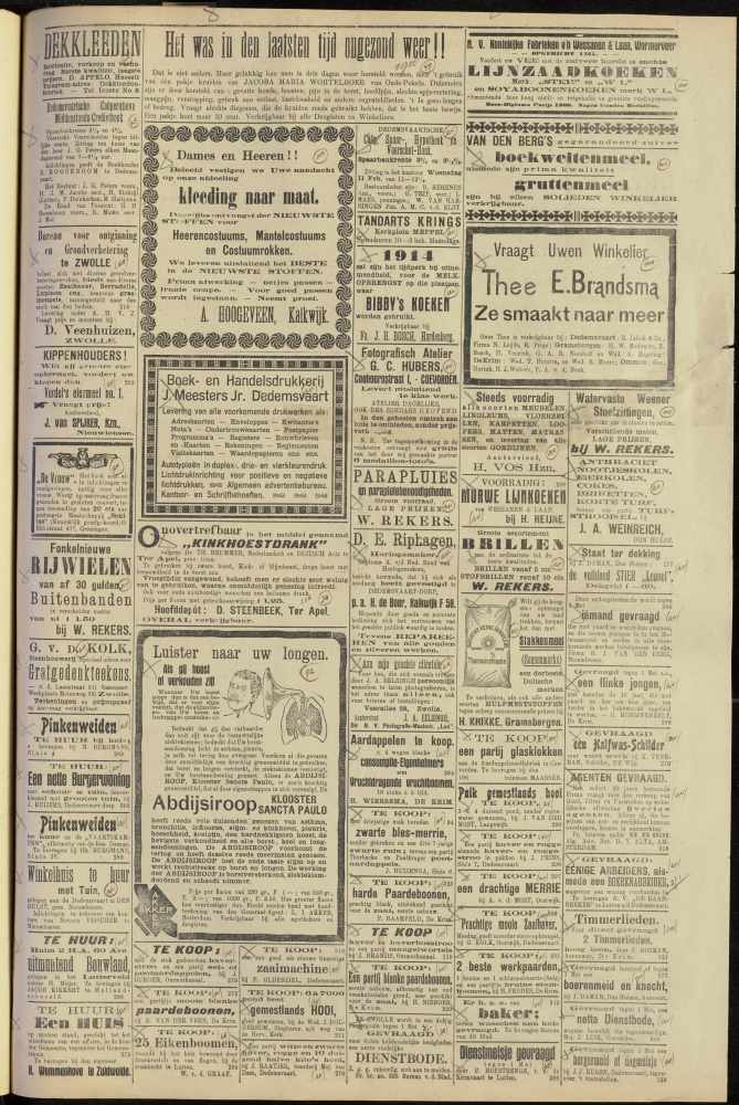 Bekijk detail van "Dedemsvaartsche Courant 7/2/1914 pagina 3 van 4<br xmlns:atlantis="urn:atlantis" />"