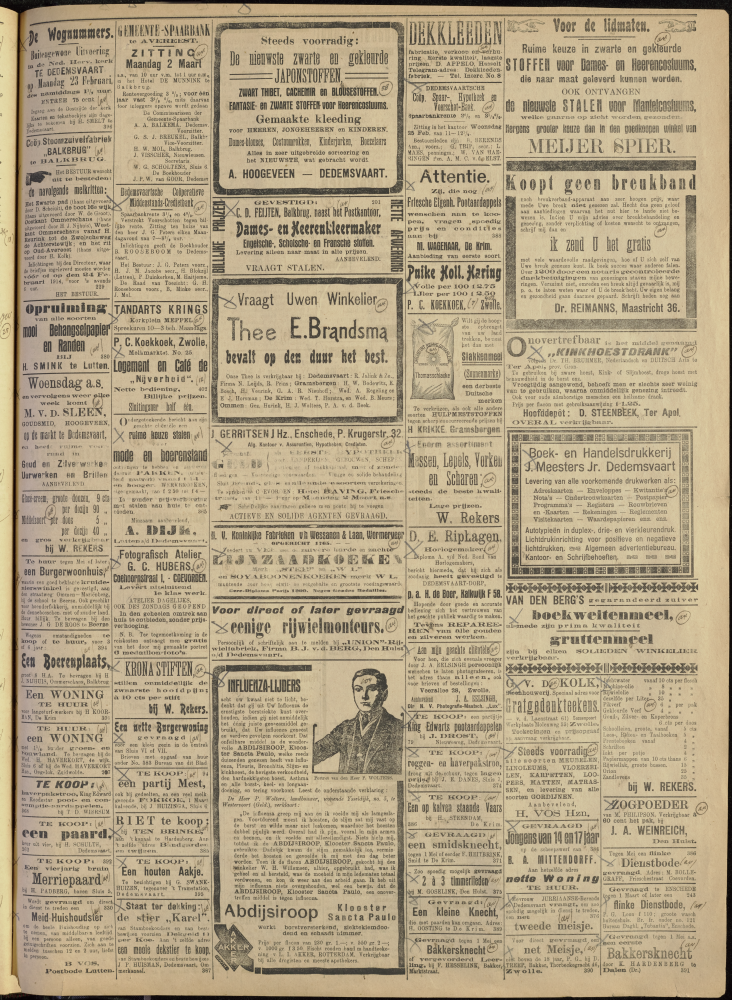 Bekijk detail van "Dedemsvaartsche Courant 21/2/1914 pagina 3 van 4<br xmlns:atlantis="urn:atlantis" />"